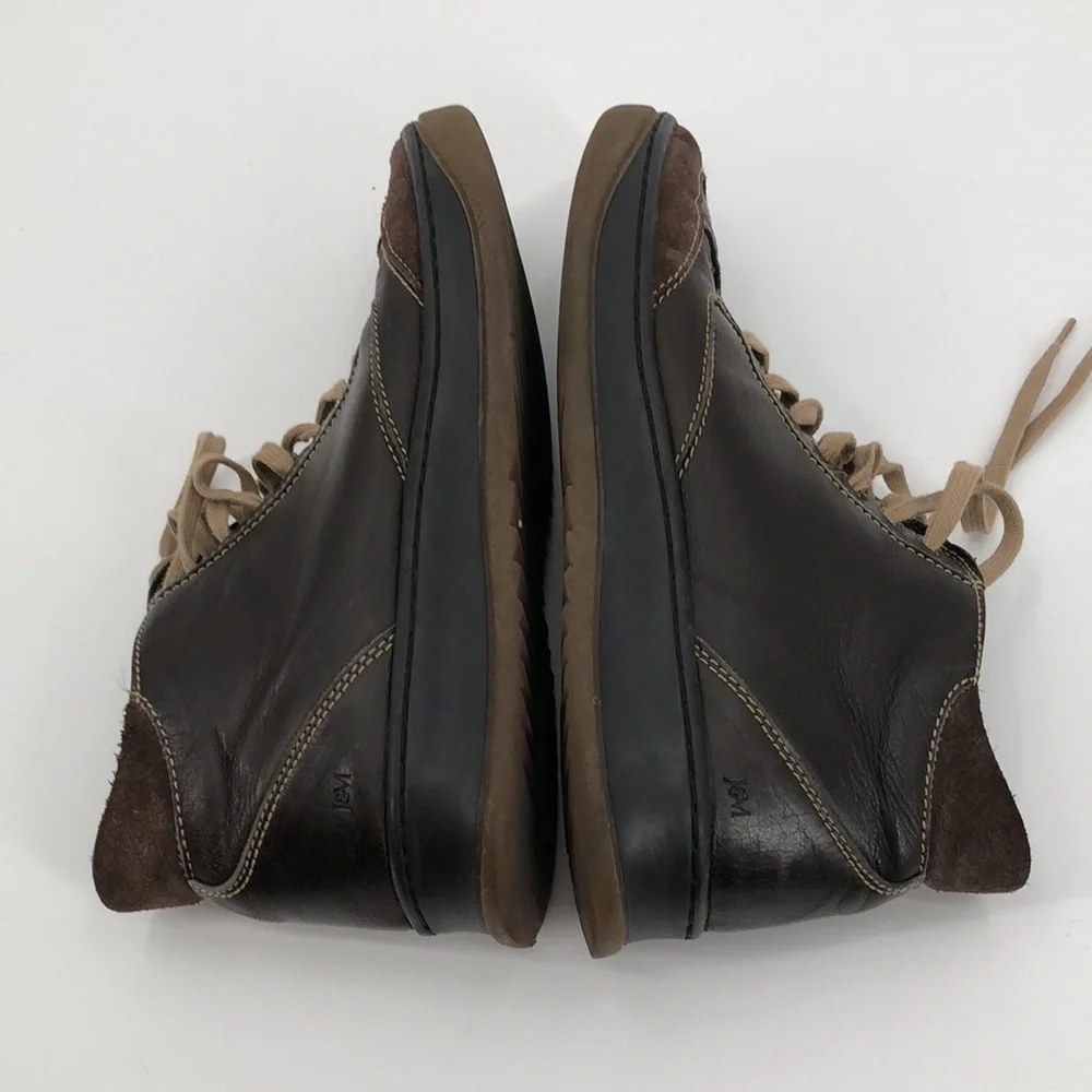 Johnston & Murphy Size 9 Lace Up Brown Leather with Suede Shoes Boots